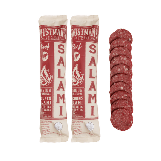 SPICY BEEF SALAMI (2-Pack) | ALL-NATURAL UNCURED SALAMI