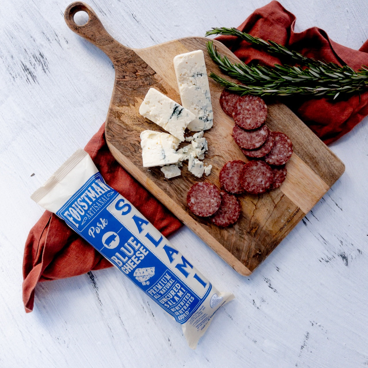 PORK BLUE CHEESE | ALL-NATURAL UNCURED SALAMI