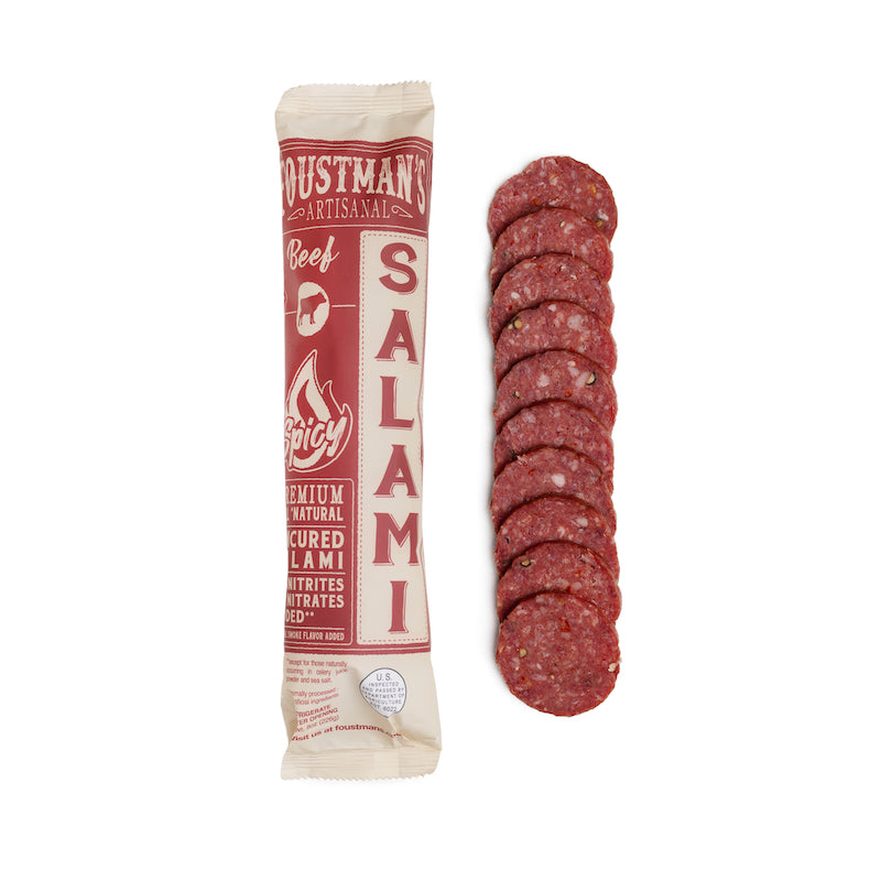 SPICY BEEF SALAMI | ALL-NATURAL UNCURED SALAMI